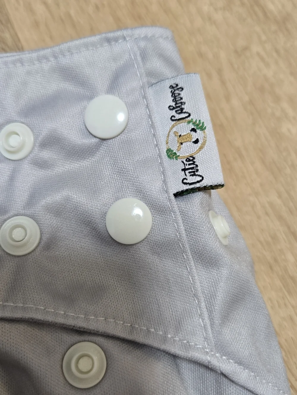 Cutie caboose one size pocket cloth diaper steel grey